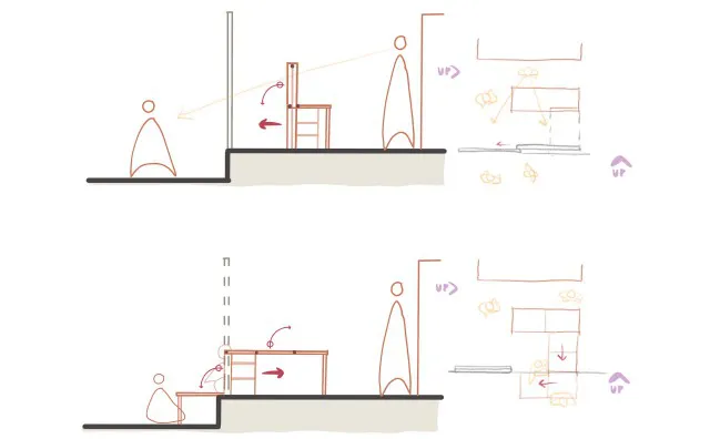 kitchen multi level idea